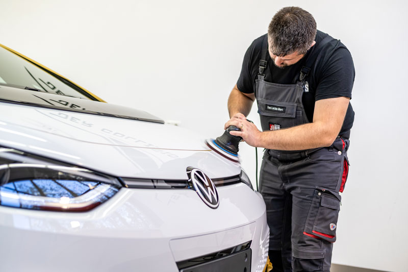 VW ID.3 wird poliert VW ID.3 wird poliert
